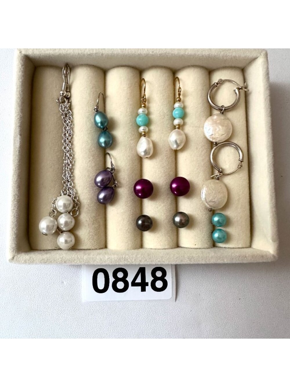 Jewelry Lot Sterling Silver Freshwater Pearl Pierced Earring Lot